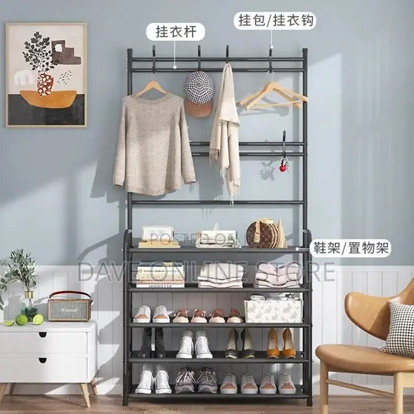 Coat Rack Shoe Rack Entryway Hall Trees Hanging Storage