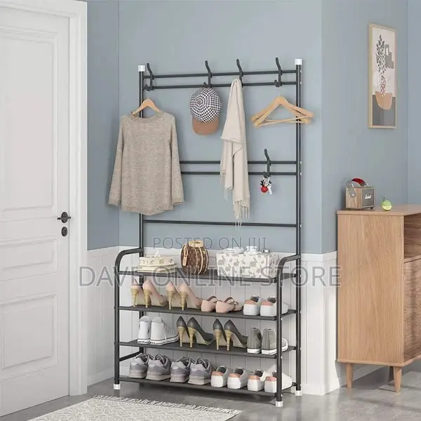 Coat Rack Shoe Rack Entryway Hall Trees Hanging Storage