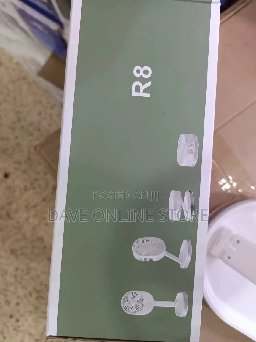 Folding Rechargeable Fan With Light.
