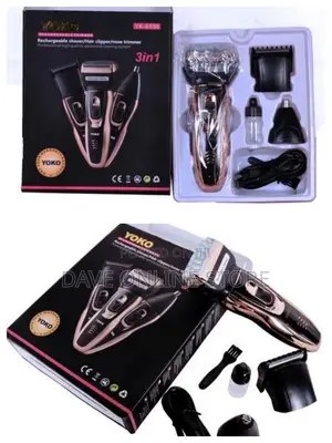 Yoko Trimmer Professional Home Barber Set - Black, Gold