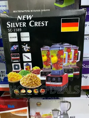 4l Silveŕ Crest Commercial Blender- Black /Red