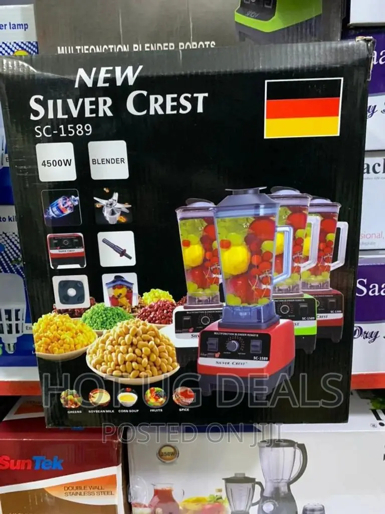 4l Silveŕ Crest Commercial Blender- Black /Red