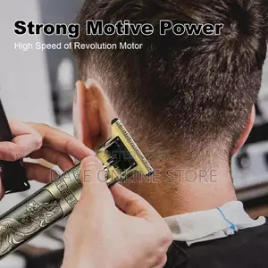 Electric Hair Trimmer Retro Rechargeable Cordless