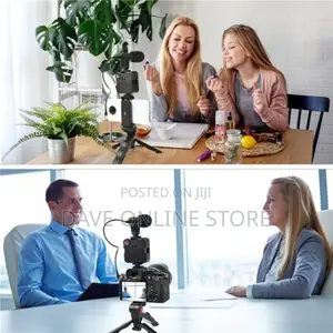 Phone Vlog Video Kit With Adjustable Tripod/ Stabilizer