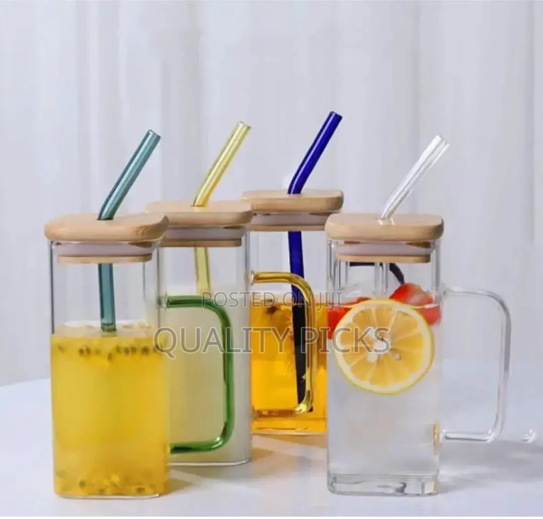 Glass Jar Cup Mug