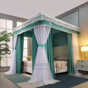 Four Stand Rail Mosquito Nets 5*6 (Green 