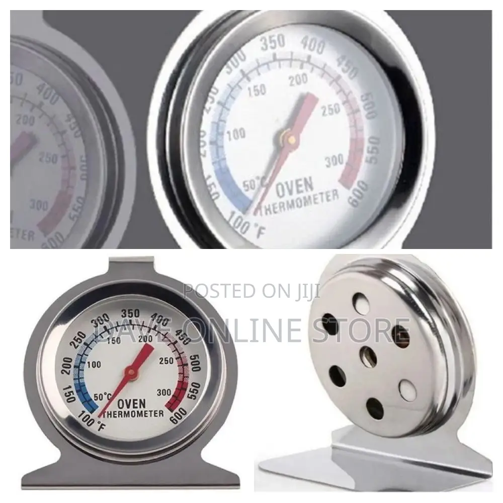 Kitchen Stainless Steel Oven Thermometer Gauge BBQ Baking
