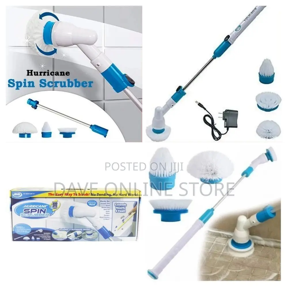 Hurricane Spin Tile Scrubber Floor Mop Brush