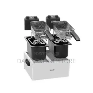 Saachi Double Deep Fryer 3L X 3L Stainless Steel