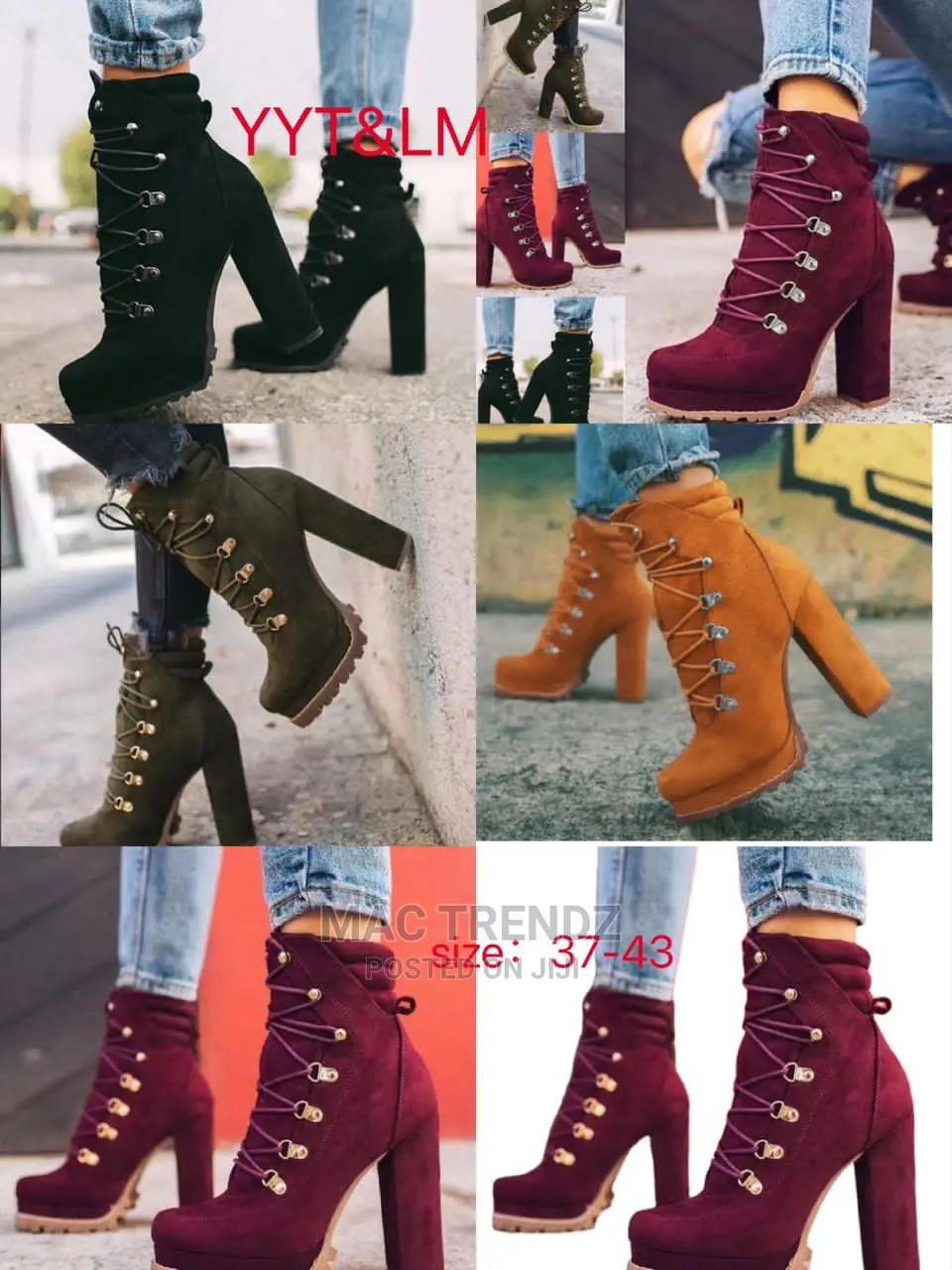 Ladies Boots Women's Shoes Mule Heels