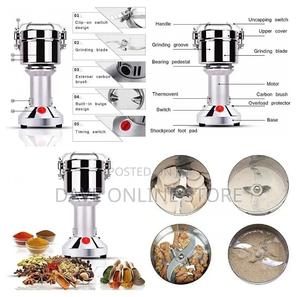 200g Electric Herb Grinder Cereal Flour Powder Machine