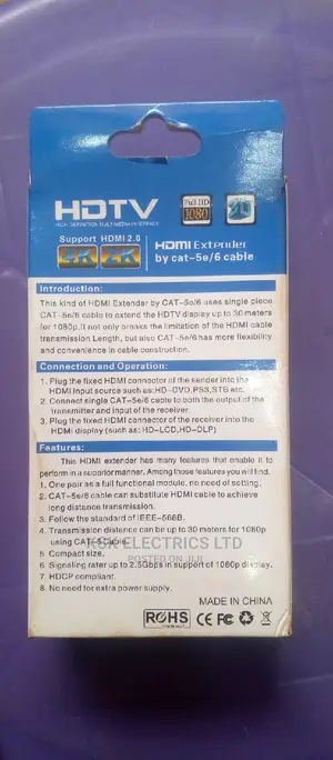 Hdmi Extender by Cat -5e/6cable