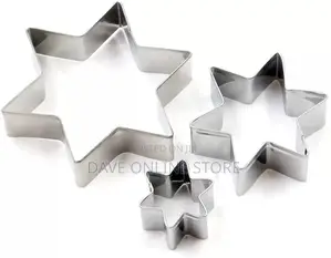 Stars, Circle, Heart, and Flower Shaped Cookies Cutter Set