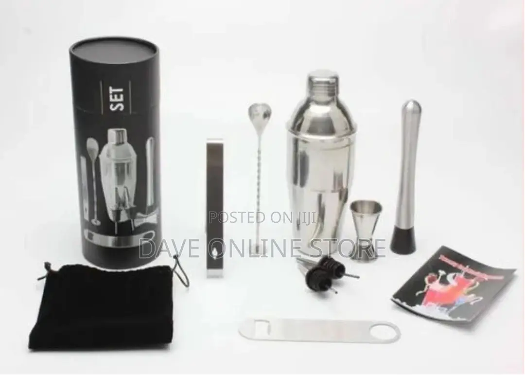 Cocktail Shaker Set, 8 Piece Bartender Drink Mixing Kit-