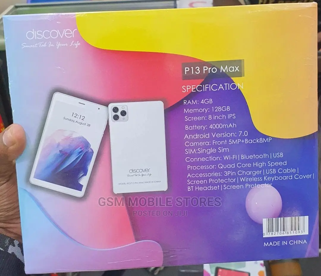 New Discover P13 Pro Max 128 GB Black