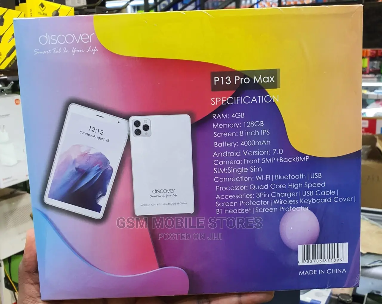 New Discover P13 Pro Max 128 GB Black