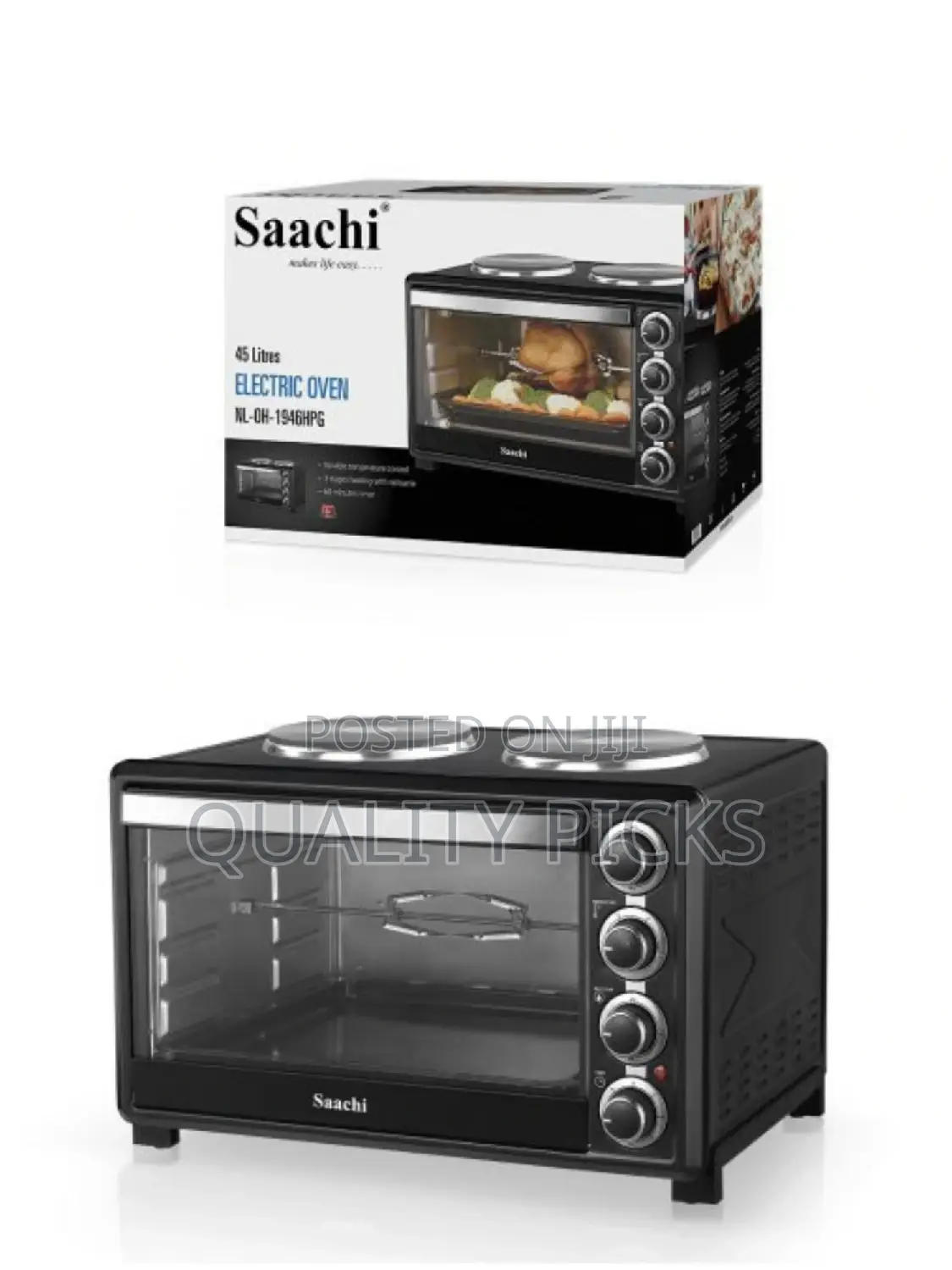 Saachi Electric Oven With Hot Plate