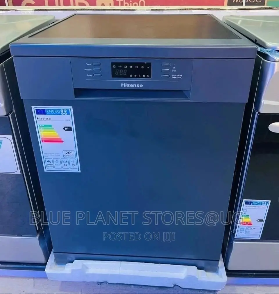 Hisense 14kg/14 Places 3_in_1 Automatic Dish Washer || H14db