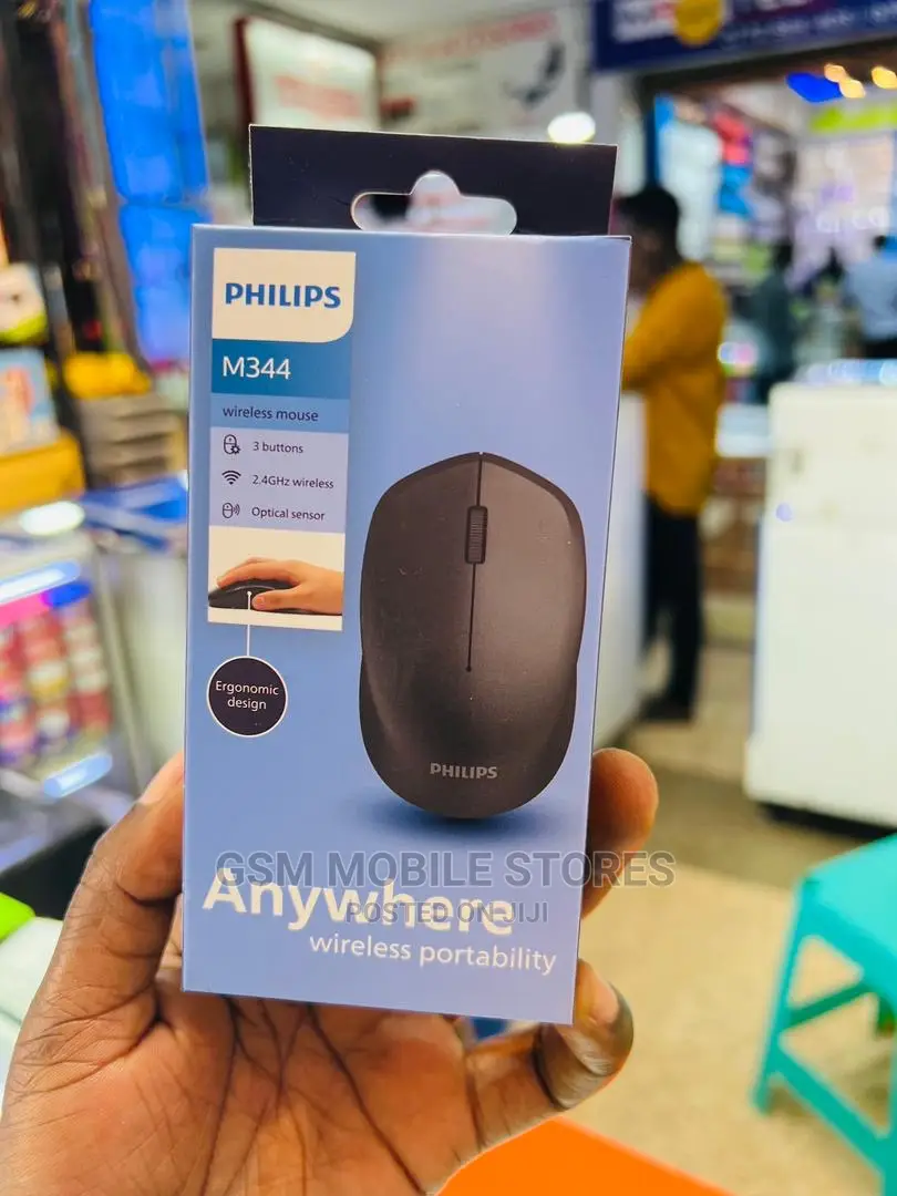 Philips M344 Wireless Mouse, 2.4ghz, 10m Wireless