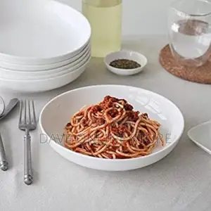 6 Pieces of Deep Soup Plates Bowls, White