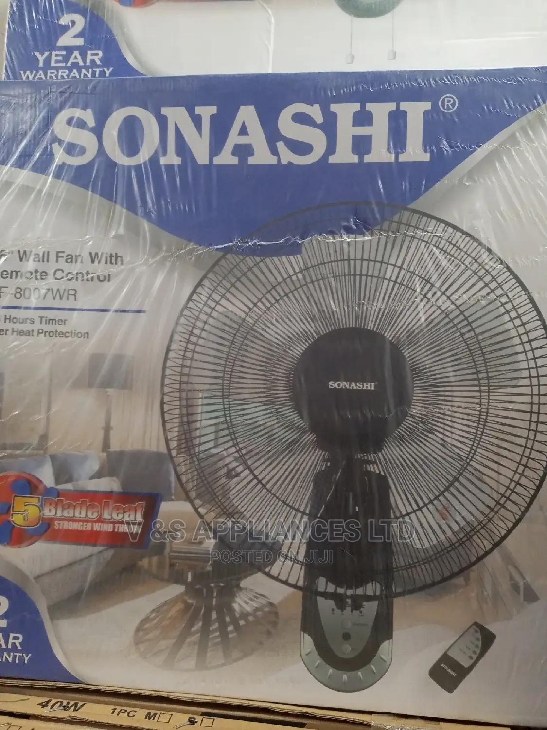 Sonashi Wall Fan With Remote Control