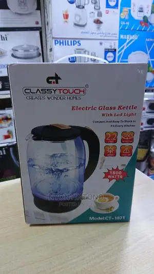 Classy Touch 2.2L Glass Automatic Electric Water Kettle