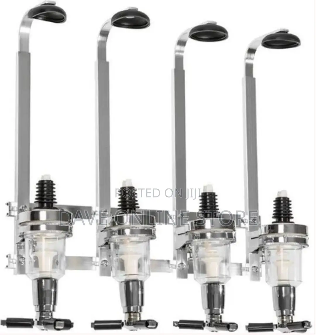 4 Bottles Beverage Bar Butler Drink Shot Tapper Dispenser