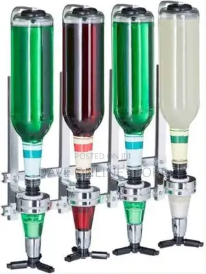 4 Bottles Beverage Bar Butler Drink Shot Tapper Dispenser