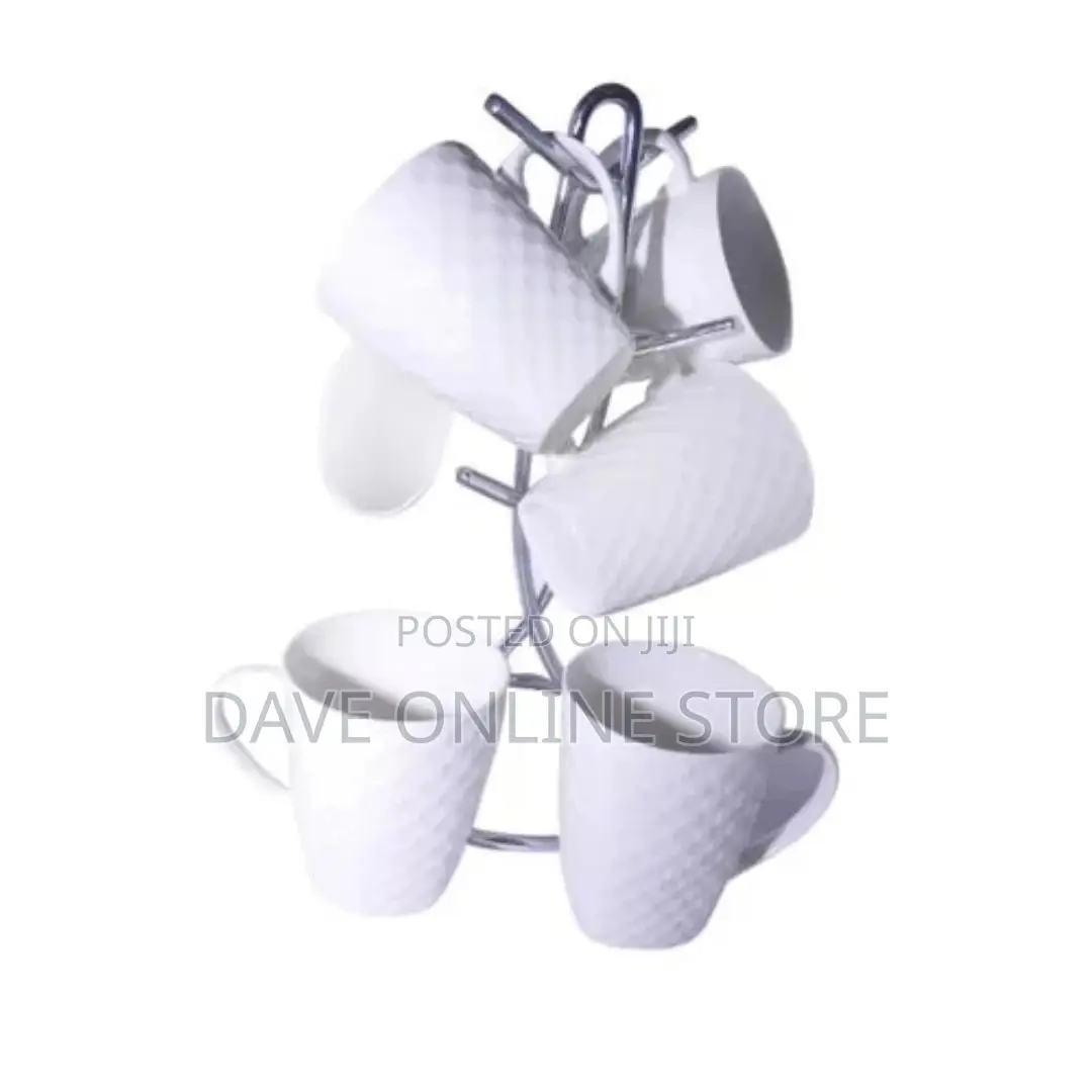 6 Pieces of Self Design Mugs/Cups – White