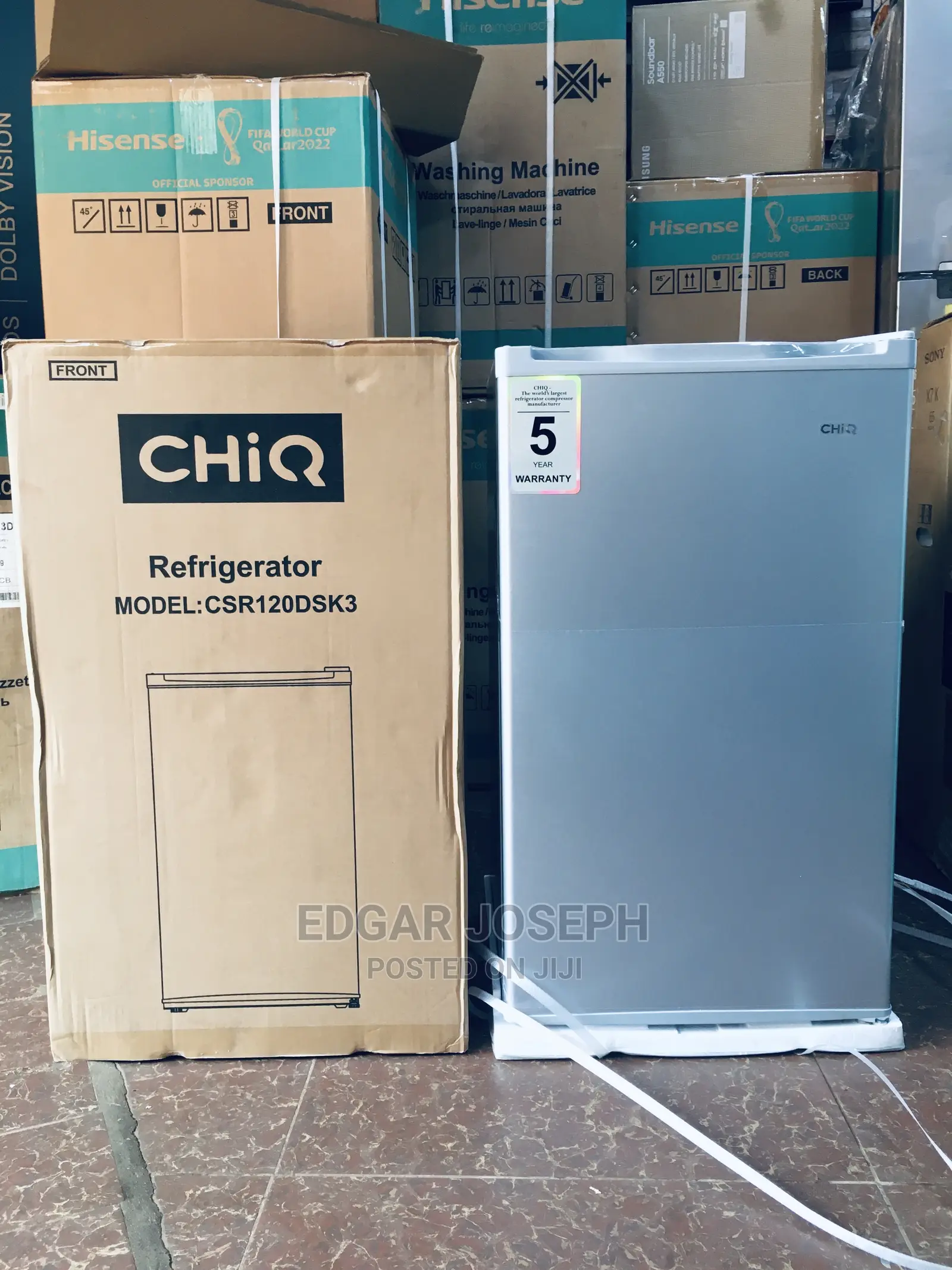 120L Chiq Refrigerator Brand New
