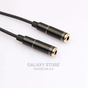 3.5mm Male Jack Y Splitter Cable to 2 Female Jack