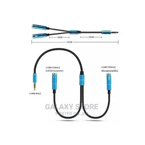 3.5mm Jack Splitter to Separate Earphone and Microphone Aux