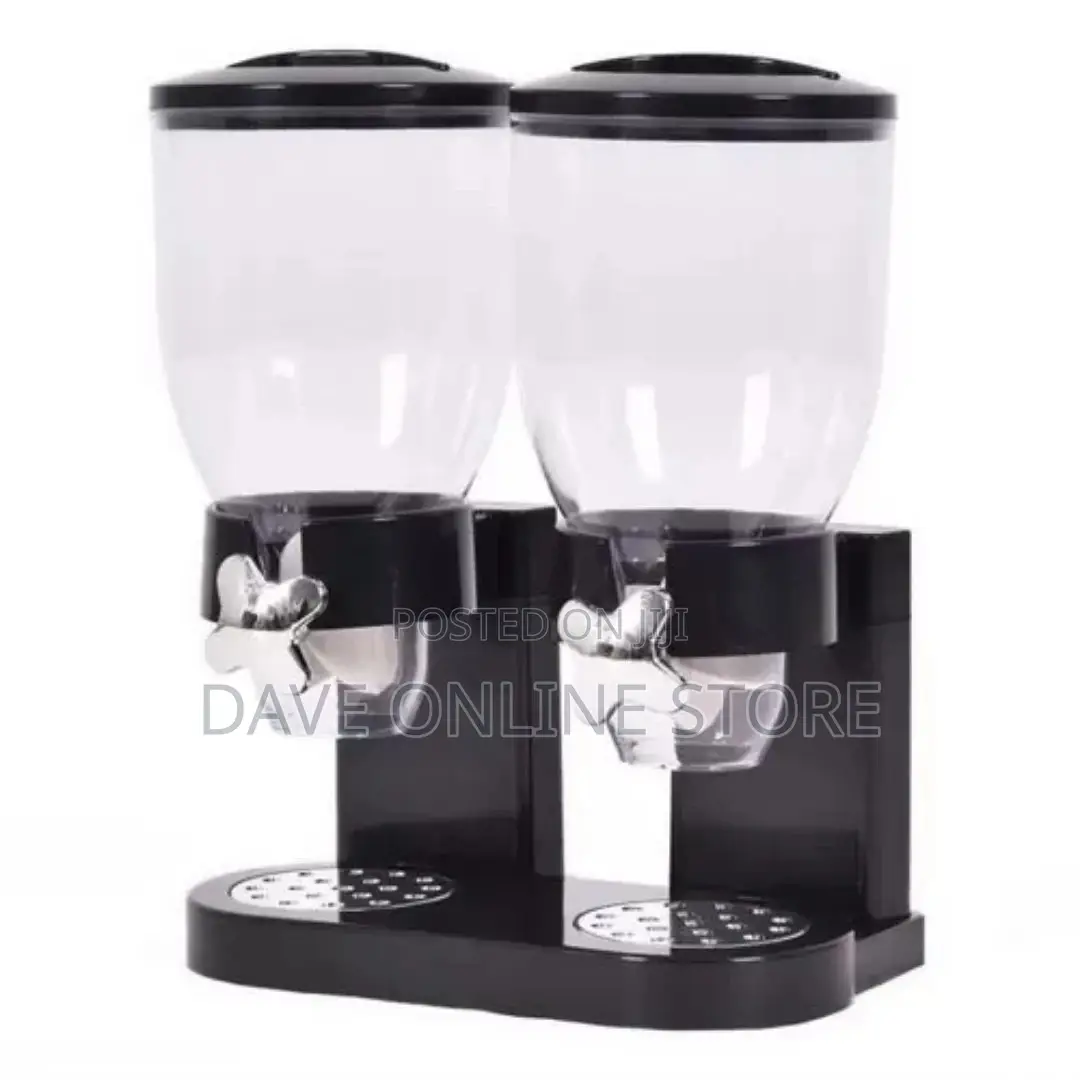 Double Kitchen Food Cereal Dispenser Storage,