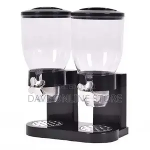 Double Kitchen Food Cereal Dispenser Storage,