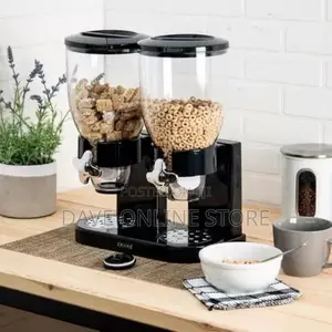 Double Kitchen Food Cereal Dispenser Storage,