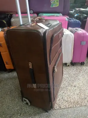 Leather Suitcase Medium ( Brown)