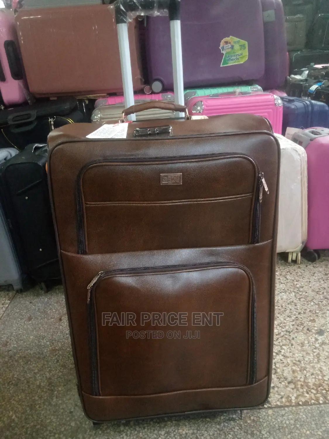 Leather Suitcase Medium ( Brown)