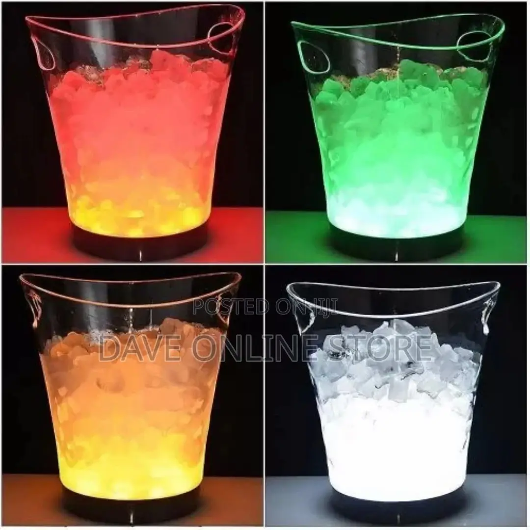 5L Led Ice Bucket Color Changing Wine Ice Bucket