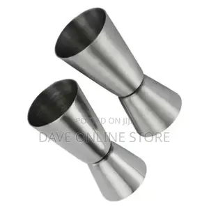 2PC Jigger Spirit Cocktail Alcohol Bar Double Shot Cup