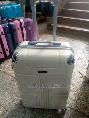 Plastic Suitcase Big ( Cream )