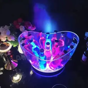 Led Ice Bucket Color Changing Plastic Wine Ice Bucket