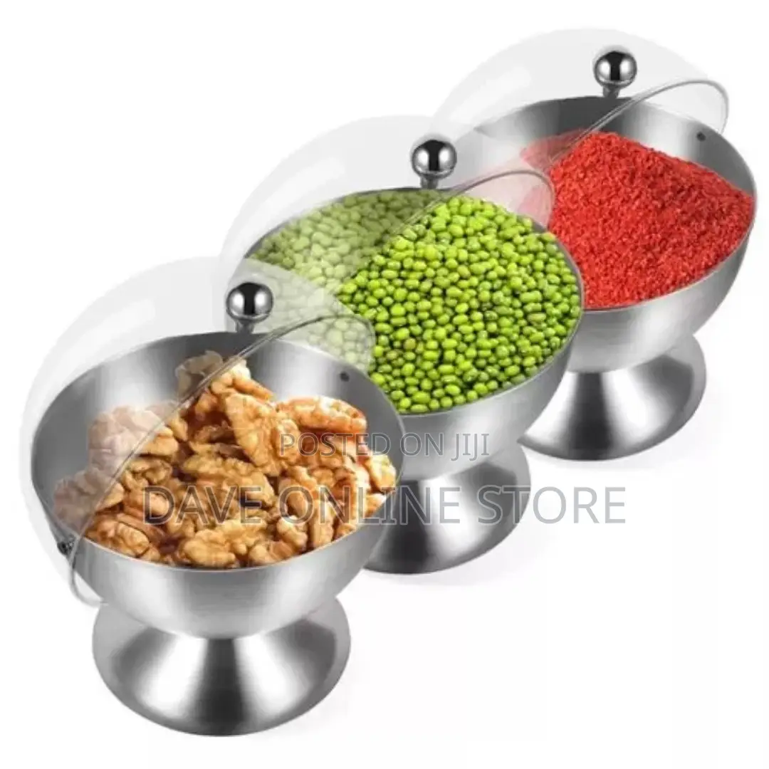 3 Pc Seasoning Serving Bowl With Lids Storage Container