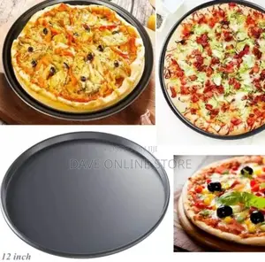 Non-Stick Pizza Steel Baking Round Oven Tray Pan, 30cm