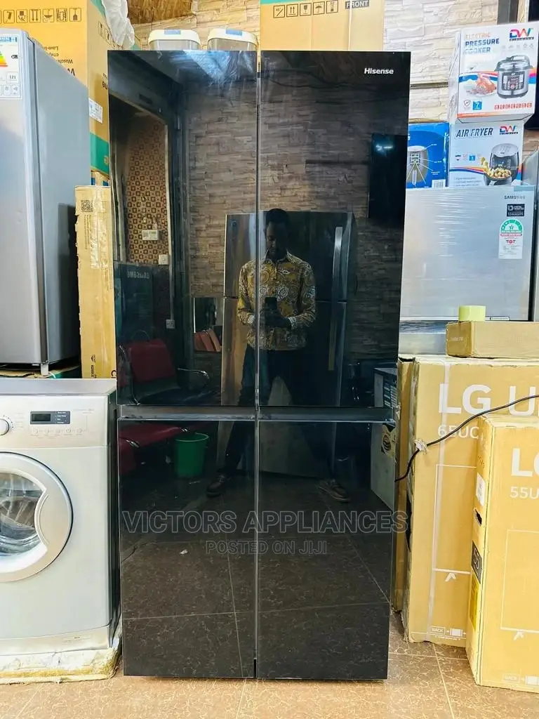 561L Hisense 4 Door Refrigerator With Mirror Finish