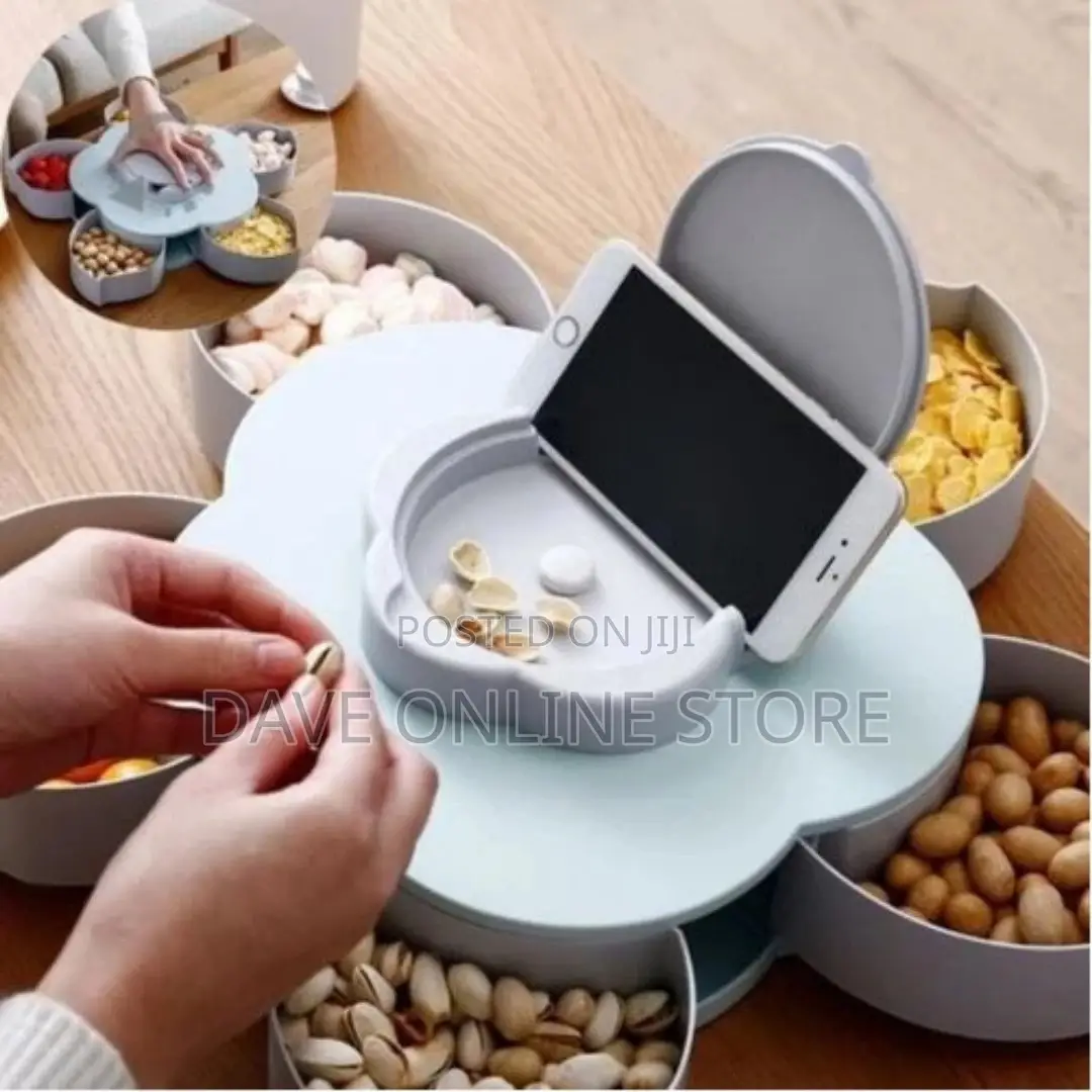 Blue Candy Box Serving Rotating Tray