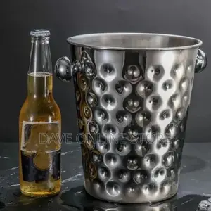 5 Litre Stainless Steel Champagne, Wine Ice Bucket Silver