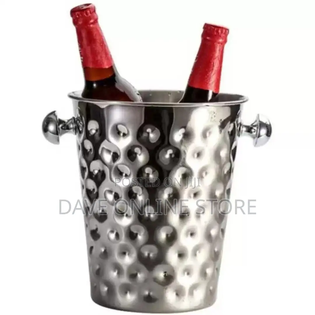 5 Litre Stainless Steel Champagne, Wine Ice Bucket Silver