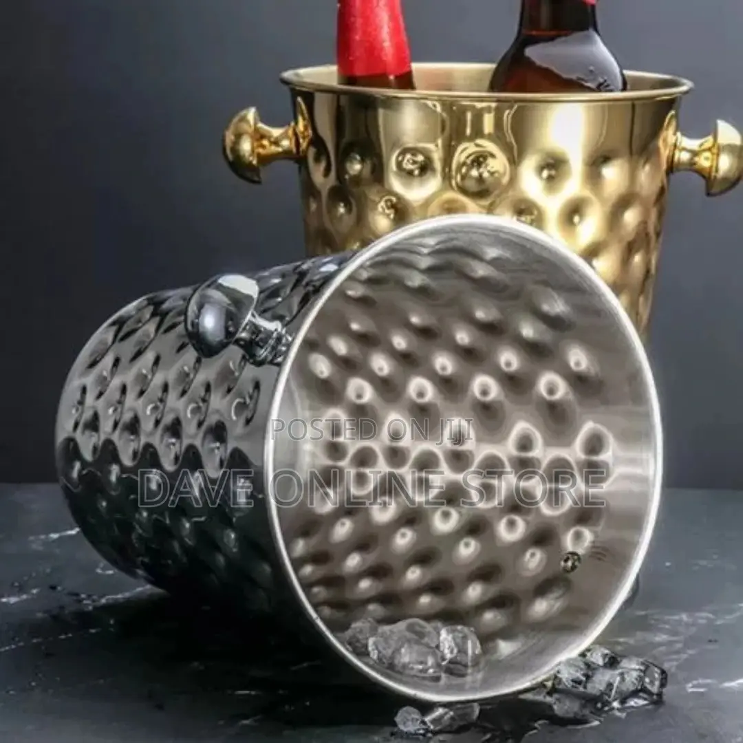 5 Litre Stainless Steel Champagne, Wine Ice Bucket Silver