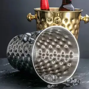 5 Litre Stainless Steel Champagne, Wine Ice Bucket Silver