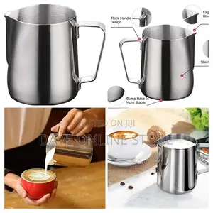 0.5L – Stainless Steel, Milk Jug for Coffee Cappuccino Latte